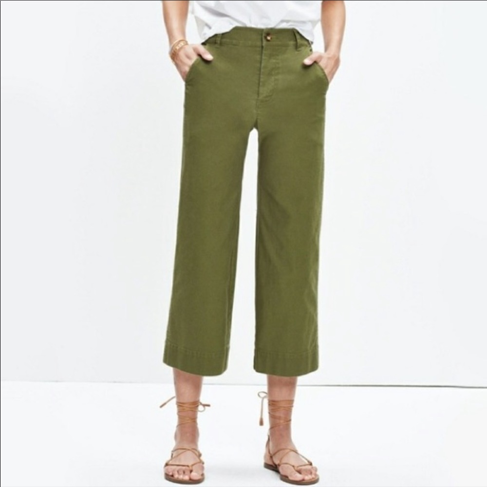 Madewell Langford Wide Leg Crop Pant 25